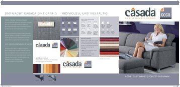 Casada Polster Coco-Typenplan als PDF-Download