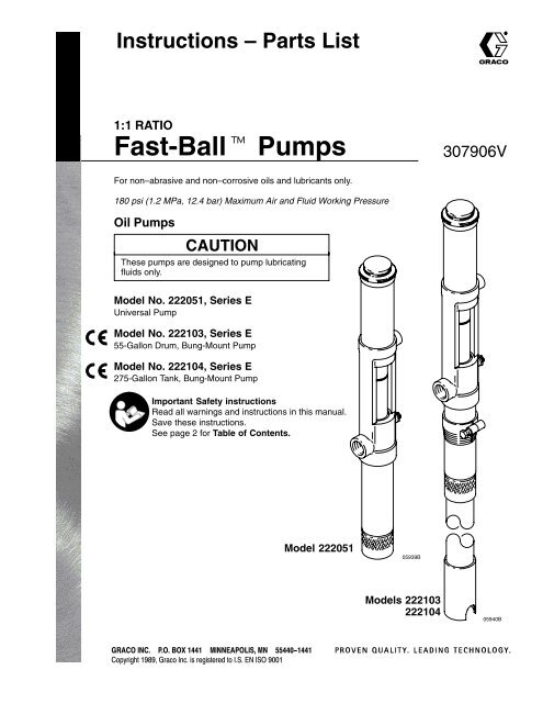 307906V - 1:1 Ratio Fast-Ball Pumps, US English - mascottec.com
