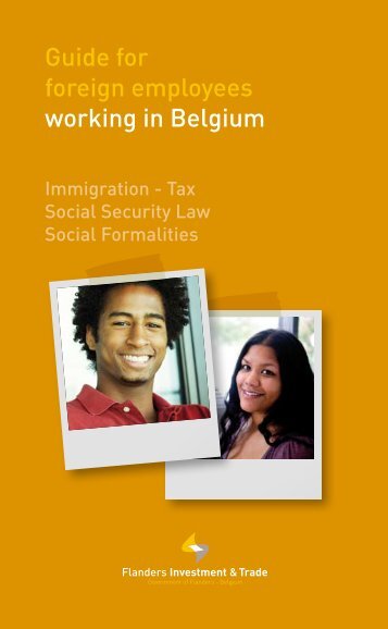 Guide for foreign employees working in Belgium - Flanders Foreign ...