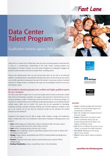 Data Center Talent Program - Fast Lane