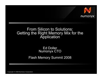 NOR - Flash Memory Summit