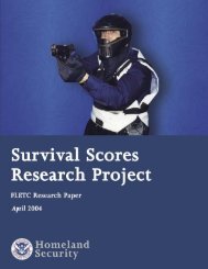 Survival Research Project Paper - FLETC