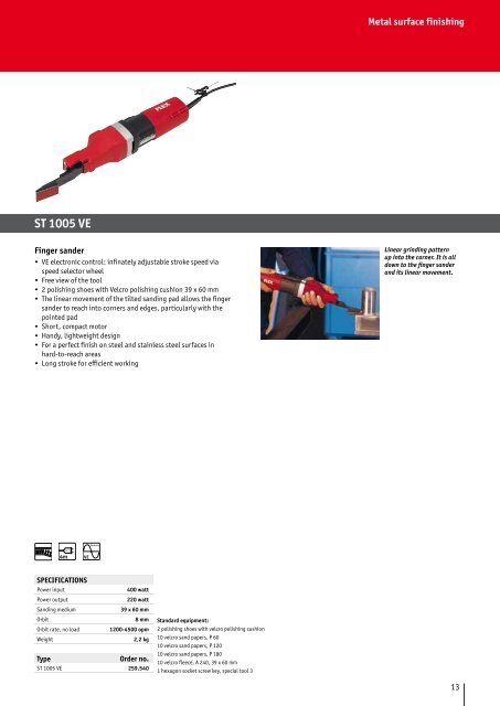 Metall surface finishing - FLEX