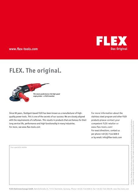 Metall surface finishing - FLEX