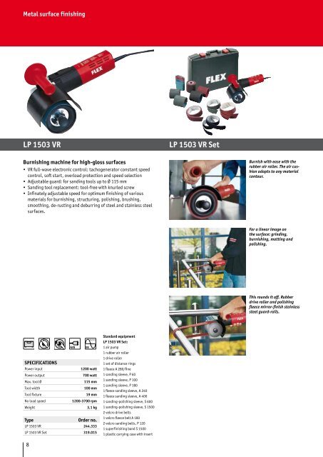 Metall surface finishing - FLEX