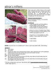 elinor's mittens ? charts - Flint Knits