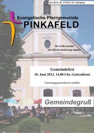 Gemeindefest 10. Juni 2012, 14.00 Uhr ... - evang.Pinkafeld