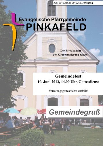 Gemeindefest 10. Juni 2012, 14.00 Uhr ... - evang.Pinkafeld