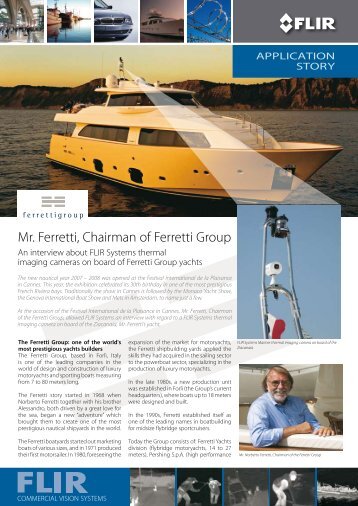 Mr. Ferretti, Chairman of Ferretti Group - Flir Systems