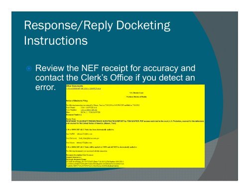 CM/ECF eFiling Attorney Tutorial: - the Northern District of Florida