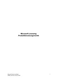 Microsoft Licensing Produktbenutzungsrechte