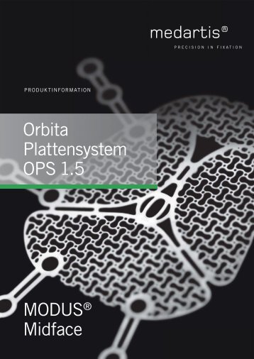 OPS 1.5 Orbita Plattensystem - PRODUKTINFORMATION ... - Medartis