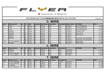 C- SERIE L- SERIE T- SERIE - Flyer