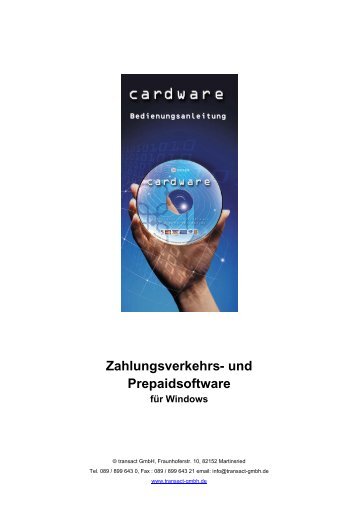 Cardware Anleitung - transact Elektronische Zahlungssysteme GmbH
