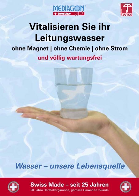 Vitalisieren Sie ihr Leitungswasser - Mediagon