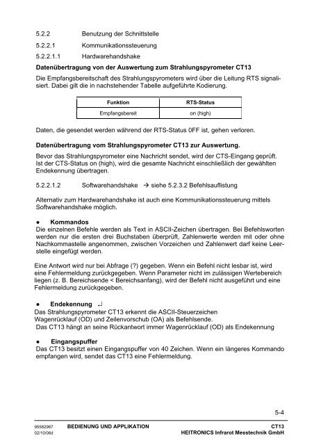 Manual CT13 Serie [PDF, 1.00 MB] - MTS Messtechnik ...