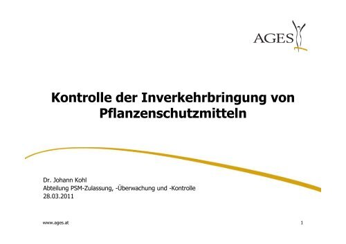 Johann KOHL (AGES) (pdf)