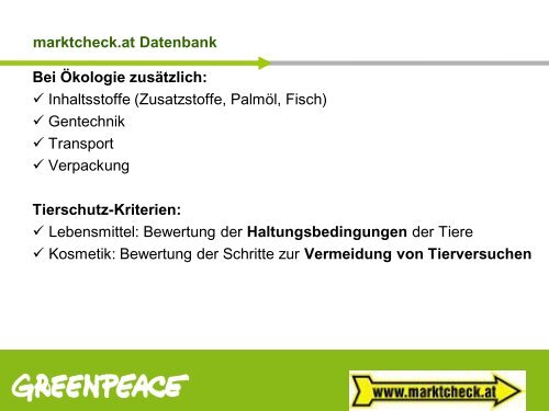 Claudia SPRINZ (marktcheck.at, Greenpeace, A) (pdf) - AGES