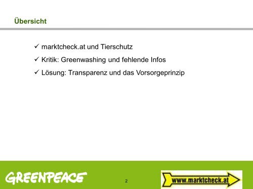 Claudia SPRINZ (marktcheck.at, Greenpeace, A) (pdf) - AGES