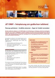 JET ORBIT – Feinplanung am grafischen Leitstand - Data Systems ...