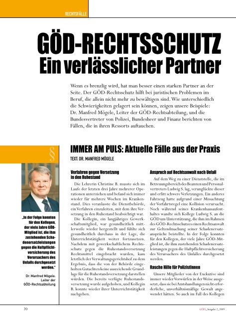 Ausgabe 2/2009 - Gewerkschaft Öffentlicher Dienst