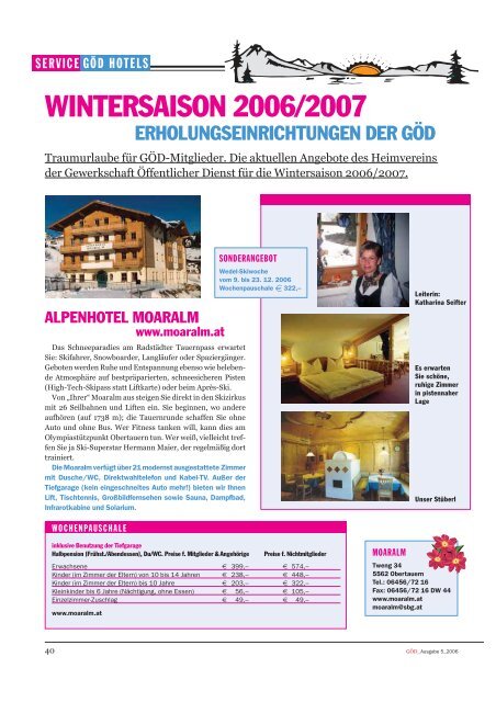 Ausgabe 5/2006 - Gewerkschaft Öffentlicher Dienst