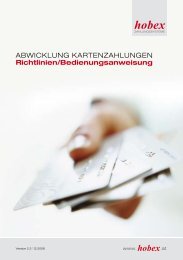 Abwicklung kArtenzAhlungen Richtlinien ... - Hobex AG