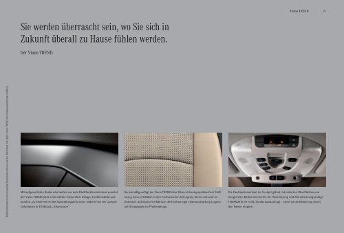 Broschüre Viano TREND & AMBIENTE - Mercedes Benz