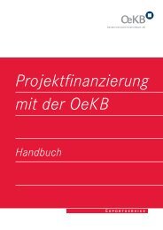 Handbuch - Projektfinanzierung mit der OeKB