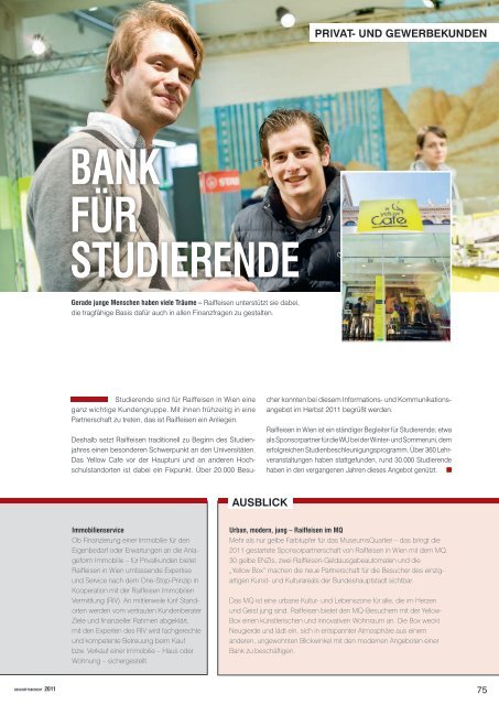 Geschäftsbericht 2011 - Raiffeisenlandesbank Niederösterreich-Wien