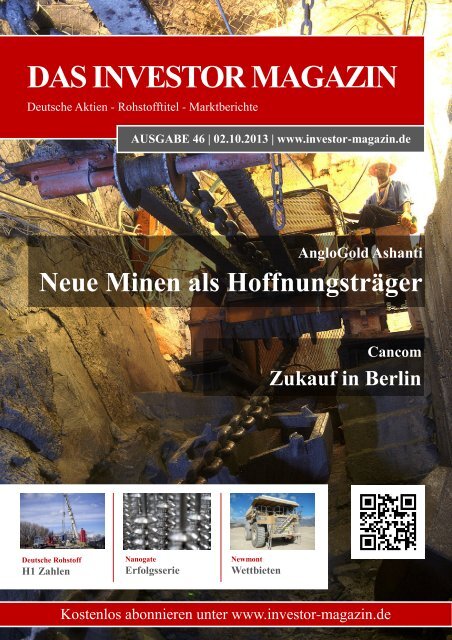 Das Investor Magazin - Ausgabe 46