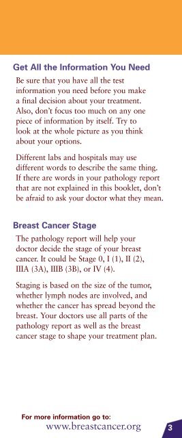 Breast Cancer Pathology Report