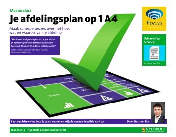 Je afdelingsplan op 1 A4 - Focus Conferences