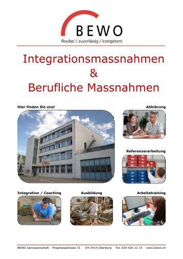 Info-Broschüre Berufliche Massnahmen.pdf - Bewo