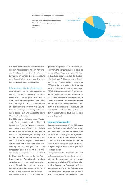 GRI-Nachhaltigkeitsreport 2011 - CSS Versicherung