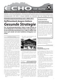 Gesunde Strategie - Echo vom Jauntal