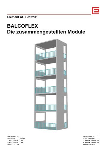 BALCOFLEX Die zusammengestellten Module - Element AG