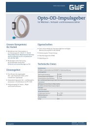 Opto-OD-Impulsgeber - GWF Messsysteme AG