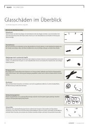 Glasschäden im Überblick