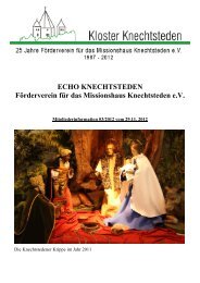 ECHO KNECHTSTEDEN Förderverein für das Missionshaus ...