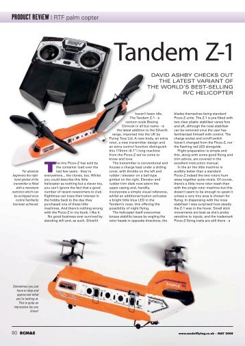 Tandem Z-1 - Flying Toys Ltd