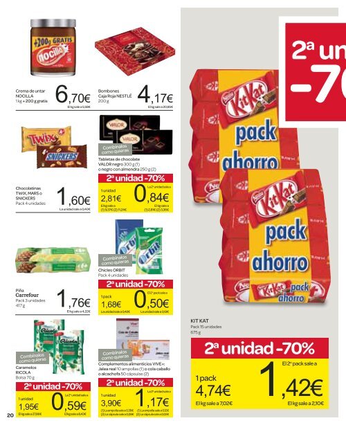 2a unidad -70% - Carrefour