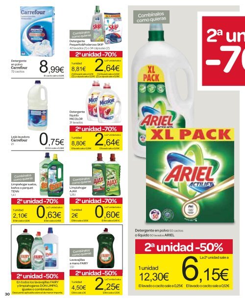 2a unidad -70% - Carrefour