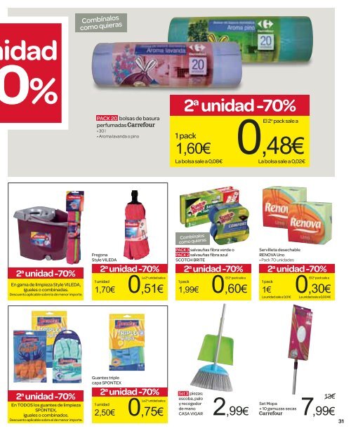 2a unidad -70% - Carrefour