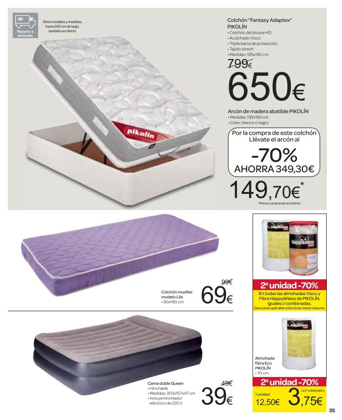 Almohada visco basic carrefour new arrivals
