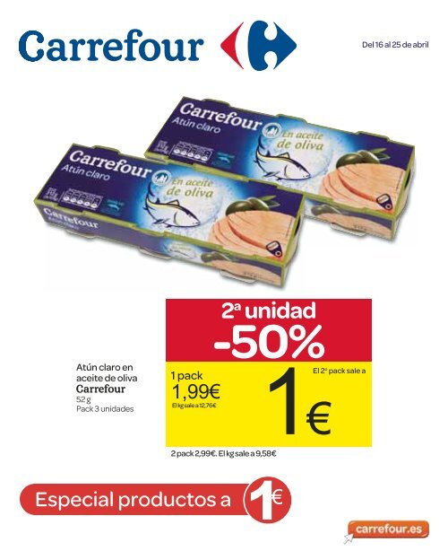 2a unidad -50% - Carrefour