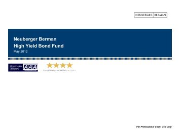 Neuberger Berman High Yield Bond Fund