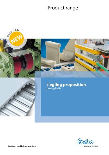 Product range - Forbo Siegling