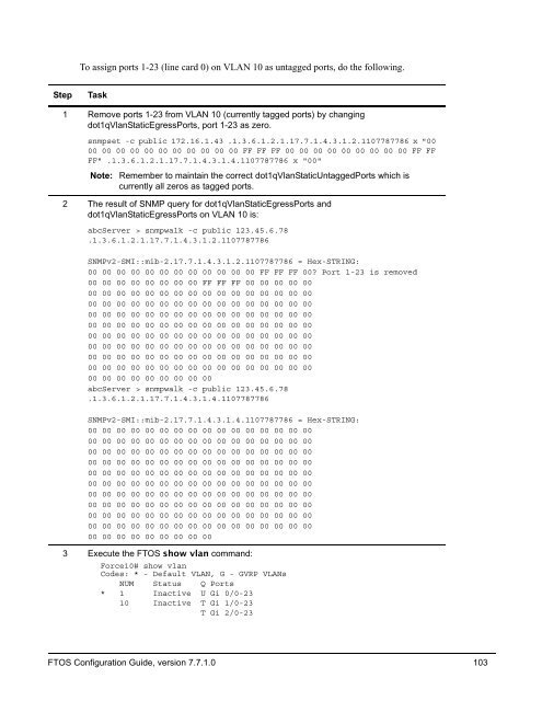 FTOS Configuration Guide for the C-Series - Force10 Networks