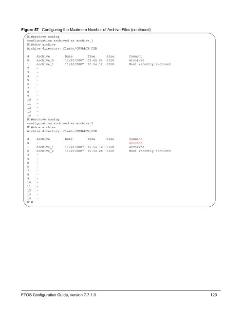 FTOS Configuration Guide for the C-Series - Force10 Networks